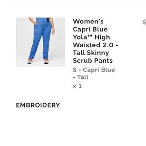 Yola pants 2.0 in size small capri blue